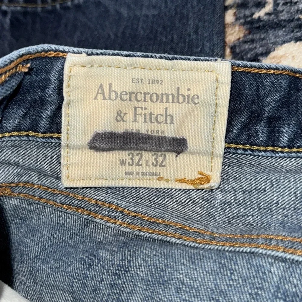 Abercrombie & Fitch A&F men denim jeans pants 32x32 button fly classic straight
